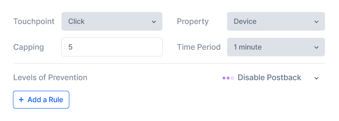 Configurable frequency capping